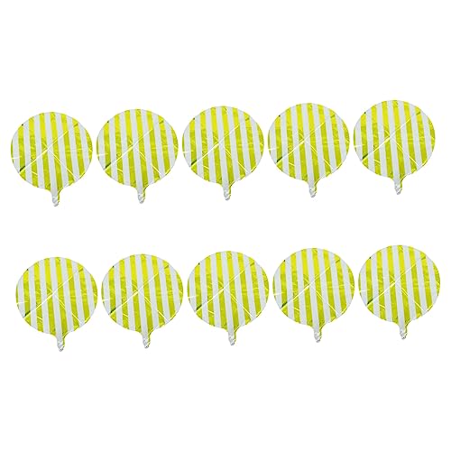IMIKEYA 10St runder gestreifter Ballon Aluminiumballons Zahlenballons Kombinationsdekoration bündeln hochzeitsdeko wedding decoration Partyballons szene ballons Aluminiumfolie Golden IMIKEYA 10St runder gestreifter Ballon Aluminiumballons Zahlenballons Kombinationsdekoration bündeln hochzeitsdeko wedding decoration Partyballons szene ballons Aluminiumfolie Golden von IMIKEYA