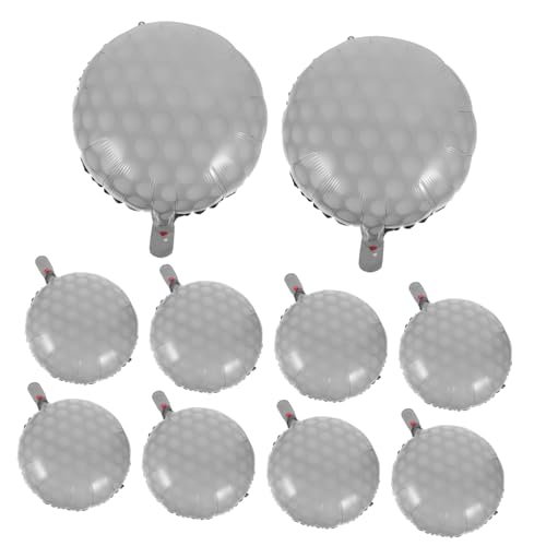 IMIKEYA 10Stücke Golf Ball Aluminiumfolie Luftballons Party Dekoration für Golf Mottopartys Folienballons für Geburtstagsfeiern Vielseitig Einsetzbar IMIKEYA 10Stücke Golf Ball Aluminiumfolie Luftballons Party Dekoration für Golf Mottopartys Folienballons für Geburtstagsfeiern Vielseitig Einsetzbar von IMIKEYA
