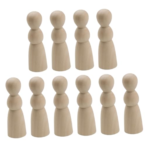 IMIKEYA 10Stücke Unvollendete Holzpuppen Teiliges Dekorative DIY Holzfiguren Für Bastelideen Für Partydekorationen Kinderfreundlich Und Langlebig IMIKEYA 10Stücke Unvollendete Holzpuppen Teiliges Dekorative DIY Holzfiguren Für Bastelideen Für Partydekorationen Kinderfreundlich Und Langlebig von IMIKEYA