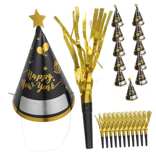 IMIKEYA 12 Sätze Neujahrsparty-Papierhut silvester partyhüte Sets Papierhüte Schwarze und goldene Papierhüte Partyhüte-Sets Silvester Partygeschenke Partyhüte für das neue Jahr Pappe IMIKEYA 12 Sätze Neujahrsparty-Papierhut silvester partyhüte Sets Papierhüte Schwarze und goldene Papierhüte Partyhüte-Sets Silvester Partygeschenke Partyhüte für das neue Jahr Pappe von IMIKEYA