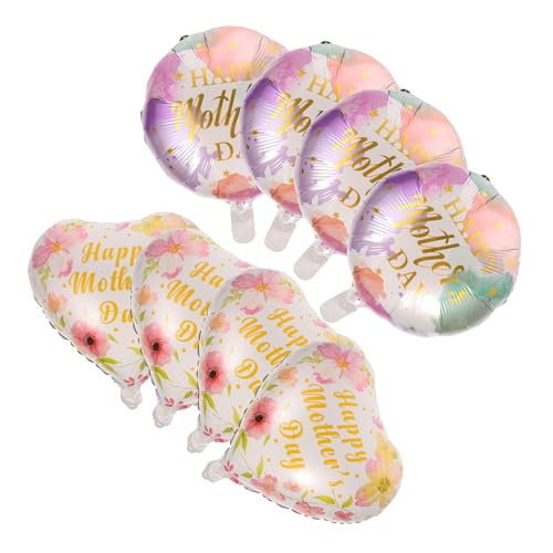 IMIKEYA 12 Stück Herzballons für Muttertag Folienballons mit Einzigartigem Design für Zuhause Partydekoration Hochwertige Langlebige Luftballons für Festliche Anlässe von IMIKEYA