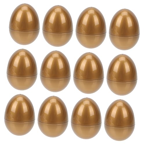 IMIKEYA 12 Stück Ostereier easter egg present set easter egg decoration Zubehör für die Osterparty Osterei- leer welche Osterei-Verzierungen -Süßigkeiten-Boxen Plastik Golden IMIKEYA 12 Stück Ostereier easter egg present set easter egg decoration Zubehör für die Osterparty Osterei- leer welche Osterei-Verzierungen -Süßigkeiten-Boxen Plastik Golden von IMIKEYA
