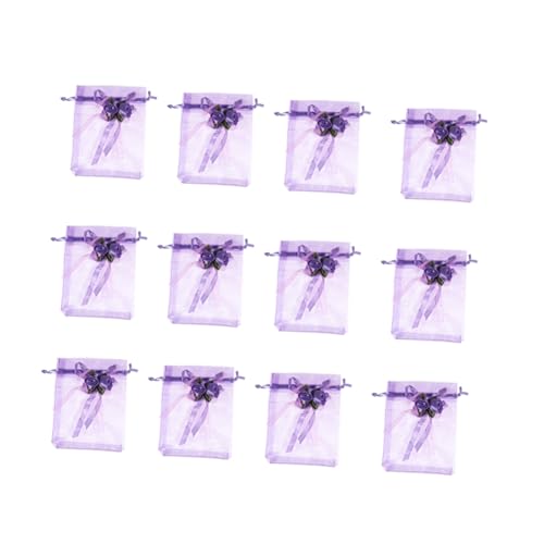 IMIKEYA 12 Stück Violette Geschenkbeutel aus Netzstoff mit Kordelzug und Schleifenform Wiederverwendbare Aufbewahrungstaschen für Süßigkeiten Snacks Geschenke als Party und IMIKEYA 12 Stück Violette Geschenkbeutel aus Netzstoff mit Kordelzug und Schleifenform Wiederverwendbare Aufbewahrungstaschen für Süßigkeiten Snacks Geschenke als Party und von IMIKEYA