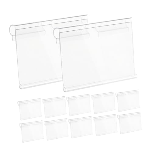 IMIKEYA 120Stücke Etikettenhalter für Clip Design aus Robustem für Supermärkte Geschäfte und Persönliche Aufbewahrung und Namensschilder Einfach von IMIKEYA