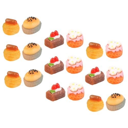 IMIKEYA 18 Stück Künstliche Lebensmittel Requisiten Dessert Harz Kuchen Ornament Dekorative Fake Food Requisiten Winziges Kuchenmodell Mini Dekorationen Kuchen Miniaturen Mini IMIKEYA 18 Stück Künstliche Lebensmittel Requisiten Dessert Harz Kuchen Ornament Dekorative Fake Food Requisiten Winziges Kuchenmodell Mini Dekorationen Kuchen Miniaturen Mini von IMIKEYA
