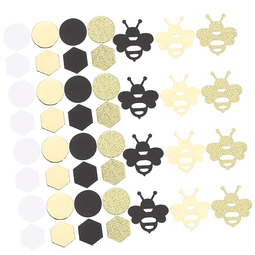 IMIKEYA 180 Stück Bienen Themen Konfetti für Geburtstagsfeiern Dekorative Tischornamente für Hochzeiten Jubiläen und Feiern Wiederverwendbare Bienen Konfetti für DIY Projekte von IMIKEYA
