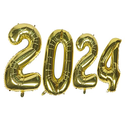 IMIKEYA 1Satz Großer Zahlenballons Aluminiumfolie Luftballons Für Silvesterfeier Partydekoration Große Nummernballons Festliche Ballons Für Jubiläen Und Feiern von IMIKEYA
