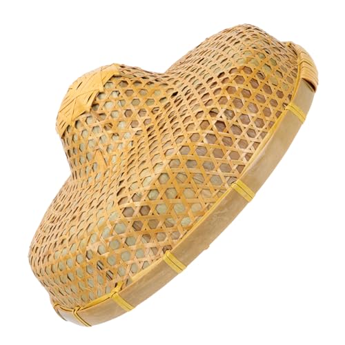 IMIKEYA 1Stück Unisex Bambushut Für UV Handgefertigter Geflochtener Angelhut Als Sonnenhut Für Tanz Und Dekorationszwecke von IMIKEYA