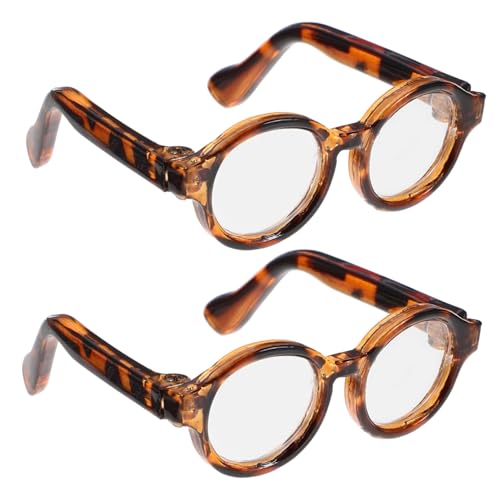 IMIKEYA 2 Paare Puppe Mini-Brille Puppenbrillen kleine Brille Kostümzubehör für Minipuppen Brillenrequisiten zum Anziehen kleine aus Kunststoff Puppenzubehör Plastik Leopard IMIKEYA 2 Paare Puppe Mini-Brille Puppenbrillen kleine Brille Kostümzubehör für Minipuppen Brillenrequisiten zum Anziehen kleine aus Kunststoff Puppenzubehör Plastik Leopard von IMIKEYA