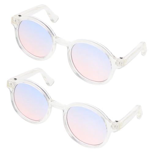 IMIKEYA 2 Paare Puppe Mini-Brille ovale Retro- für Damen ästhetische Sonnenbrillen Damen Gläser Zubehör kleine aus Kunststoff Puppenbrillenverzierungen Plastik IMIKEYA 2 Paare Puppe Mini-Brille ovale Retro- für Damen ästhetische Sonnenbrillen Damen Gläser Zubehör kleine aus Kunststoff Puppenbrillenverzierungen Plastik von IMIKEYA