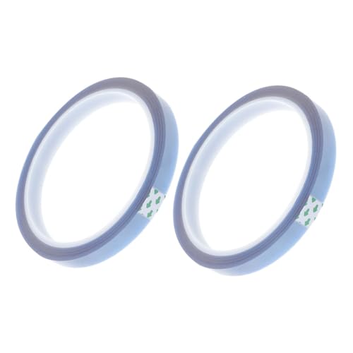 IMIKEYA 2 Rollen Hitzebeständiges Klebeband Thermoband für Sublimation Rückstandsfreies Wärmeband für Elektronik und DIY Projekte Hochtemperatur Transferband aus Pet von IMIKEYA