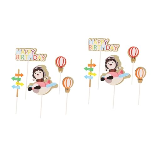 IMIKEYA 2 Sätze Flugzeug Cake Toppers Für Geburtstagsfeiern Pilot Themen Deko Aus Sicherem Wiederverwendbar Und Leicht Für Kreative Tortendekorationen 25 Stück * 2 IMIKEYA 2 Sätze Flugzeug Cake Toppers Für Geburtstagsfeiern Pilot Themen Deko Aus Sicherem Wiederverwendbar Und Leicht Für Kreative Tortendekorationen 25 Stück * 2 von IMIKEYA