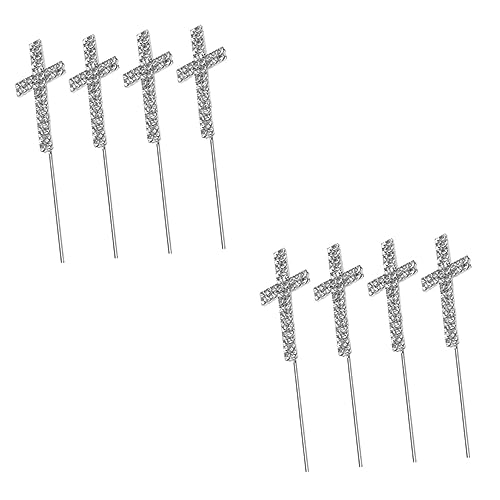 IMIKEYA 2 Sätze Kucheneinsatz Tortendekorationsaufsatz Partydekorationen Für Die Taufe Kreuz Dekorationen Hochzeitsdekor Kreuzen Kreuz Kuchendekoration Silver Legierung 4 Stück * 2 IMIKEYA 2 Sätze Kucheneinsatz Tortendekorationsaufsatz Partydekorationen Für Die Taufe Kreuz Dekorationen Hochzeitsdekor Kreuzen Kreuz Kuchendekoration Silver Legierung 4 Stück * 2 von IMIKEYA