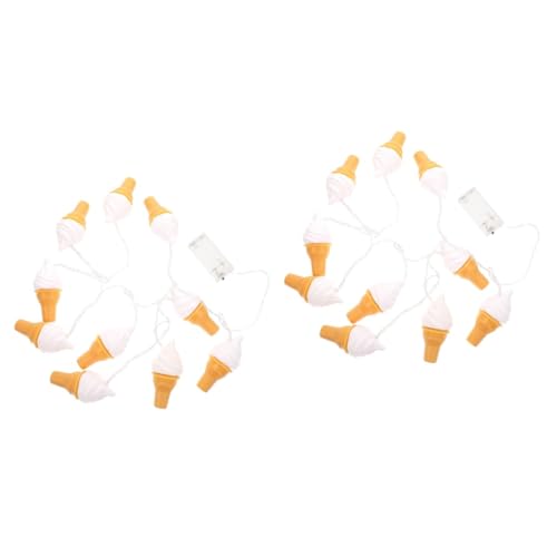 IMIKEYA 2 Sets -lichterketten Für Eiscreme Lichterkette Für Den Urlaub -lichterkette Dekoration Dekorative Lichterketten Für Den Innenbereich von IMIKEYA