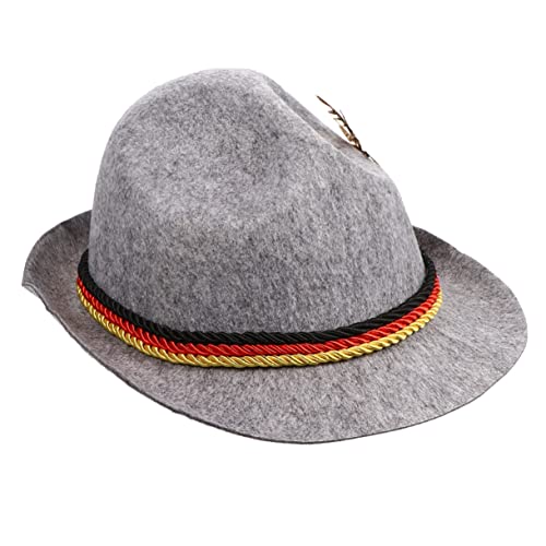 IMIKEYA 2 Stck. Kreativer Panama Jazz Hut mit Federn Neutraler Partyhut für Halloween und Karneval Stilvolles Einzigartiges Design in Modischer Festhut für Damen und Herren von IMIKEYA