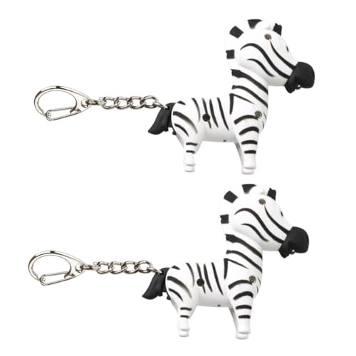 IMIKEYA 2 Stück LED Schlüsselanhänger Zebraform mit Leuchtender Taschenlampe Kreativer Schlüsselring Leicht und Kompakt Geeignet für Taschen Rucksäcke Geschenkidee IMIKEYA 2 Stück LED Schlüsselanhänger Zebraform mit Leuchtender Taschenlampe Kreativer Schlüsselring Leicht und Kompakt Geeignet für Taschen Rucksäcke Geschenkidee von IMIKEYA