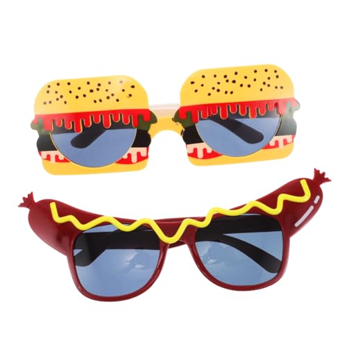 IMIKEYA 2 Stück Lustige Hamburger und Hot Dog Partybrillen Leichte Sonnenbrillen für Halloween und Themenpartys Einzigartige Fotorequisiten für Strand und Festdekoration IMIKEYA 2 Stück Lustige Hamburger und Hot Dog Partybrillen Leichte Sonnenbrillen für Halloween und Themenpartys Einzigartige Fotorequisiten für Strand und Festdekoration von IMIKEYA