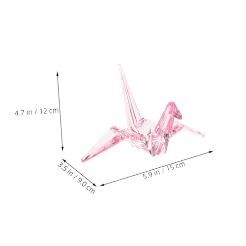 IMIKEYA 2 Stück Origami Vogel Dekoration Modell Tisch Ornament Langlebig Transparent Rosa für Geburtstagsgeschenke und Festliche Anlässe IMIKEYA 2 Stück Origami Vogel Dekoration Modell Tisch Ornament Langlebig Transparent Rosa für Geburtstagsgeschenke und Festliche Anlässe von IMIKEYA