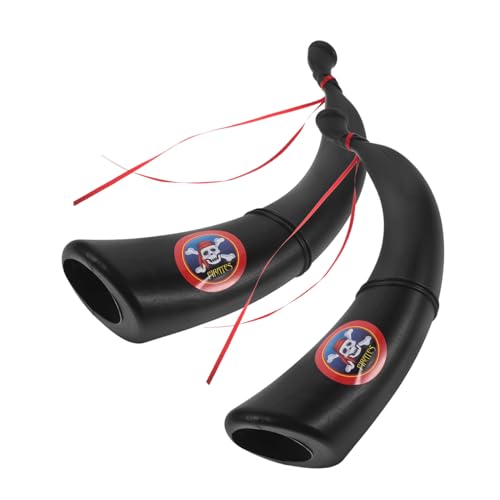 IMIKEYA 2 Stück Piratenhorn Requisiten für Kostümpartys für Halloween Cosplay und Maskeraden Lärmendes Horn für Unvergessliche Aufführungen und Feste Zubehör für Piratenkostüme und Feiern IMIKEYA 2 Stück Piratenhorn Requisiten für Kostümpartys für Halloween Cosplay und Maskeraden Lärmendes Horn für Unvergessliche Aufführungen und Feste Zubehör für Piratenkostüme und Feiern von IMIKEYA