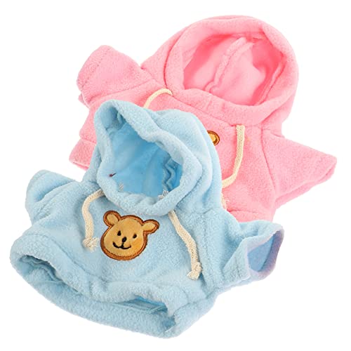 IMIKEYA 2 Stück Puppen ersetzen Kleidung tragen Kind Plüsch Mädchen puppenkleidung Puppen Kleidung Puppenoutfit Puppen Accessoires Puppenkostüm zarte Bärenkleidung Stoff von IMIKEYA