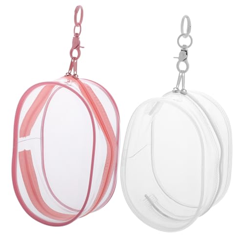 IMIKEYA 2 Stück Puppentasche Kleine Vitrinen Für Sammlerstücke Organizer Sammelbeutel Mini Transparentes Zubehör Schlüsselfigur Puppenvitrine Puppenvitrine Puppenvitrine von IMIKEYA