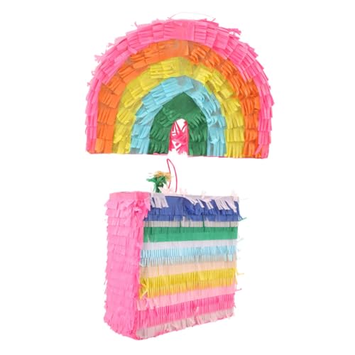 IMIKEYA 2 Stück Regenbogen Pinata Dekorative Geburtstags Pinata für Partys Füllung mit Süßigkeiten und Feierdekoration für Kindergeburtstage und Festlichkeiten IMIKEYA 2 Stück Regenbogen Pinata Dekorative Geburtstags Pinata für Partys Füllung mit Süßigkeiten und Feierdekoration für Kindergeburtstage und Festlichkeiten von IMIKEYA