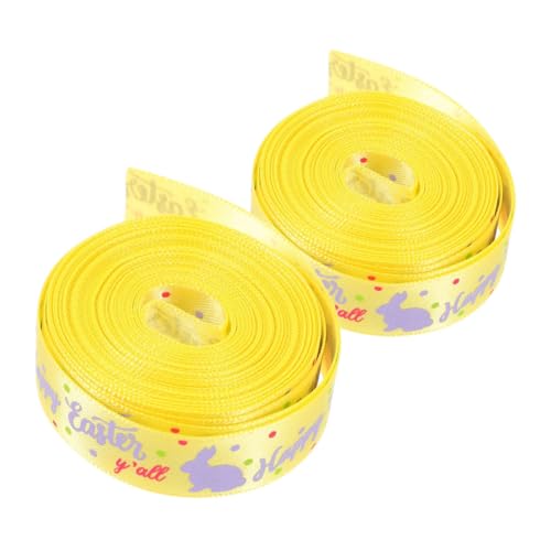 IMIKEYA 2 Stück Satinband mit Kaninchenmotiven Dekoratives Geschenkband für Diy Bastelprojekte Frühlingsfest und Osterdekoration IMIKEYA 2 Stück Satinband mit Kaninchenmotiven Dekoratives Geschenkband für Diy Bastelprojekte Frühlingsfest und Osterdekoration von IMIKEYA