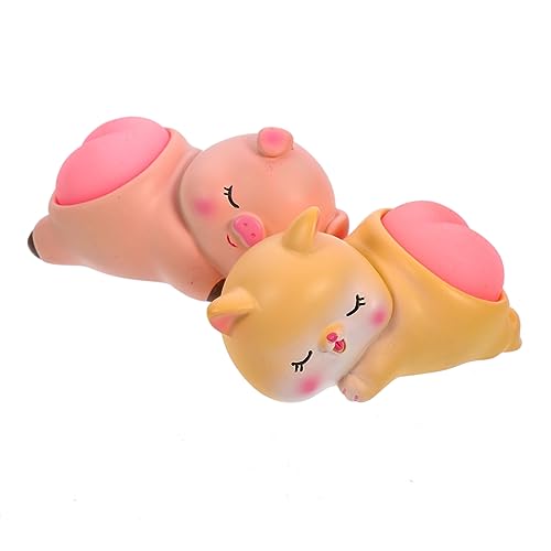 IMIKEYA 2 Stück Teiliges Auto Tierpuppen Cartoon Tierfiguren Auto Innendekoration oder Kuchendekoration Schwein für Endlosen Spaß IMIKEYA 2 Stück Teiliges Auto Tierpuppen Cartoon Tierfiguren Auto Innendekoration oder Kuchendekoration Schwein für Endlosen Spaß von IMIKEYA