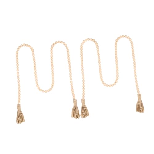 IMIKEYA 2 Stück Teiliges Holzperlen Girlanden mit Natürlichen Quasten Rustikale Boho Wanddekoration Handgefertigt Perlen Vielseitig für Wohnzimmer Schlafzimmer Büro Geeignet IMIKEYA 2 Stück Teiliges Holzperlen Girlanden mit Natürlichen Quasten Rustikale Boho Wanddekoration Handgefertigt Perlen Vielseitig für Wohnzimmer Schlafzimmer Büro Geeignet von IMIKEYA