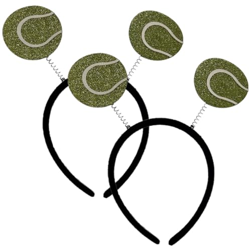 IMIKEYA 2 Stück Tennis-Boppers Partyhüte Lustige Stirnbänder Glitzer Tennisball Sport-Tiara Haarband Party-Kopfbedeckung Spieltag Haar-Accessoires Für Jungen Und Mädchen IMIKEYA 2 Stück Tennis-Boppers Partyhüte Lustige Stirnbänder Glitzer Tennisball Sport-Tiara Haarband Party-Kopfbedeckung Spieltag Haar-Accessoires Für Jungen Und Mädchen von IMIKEYA
