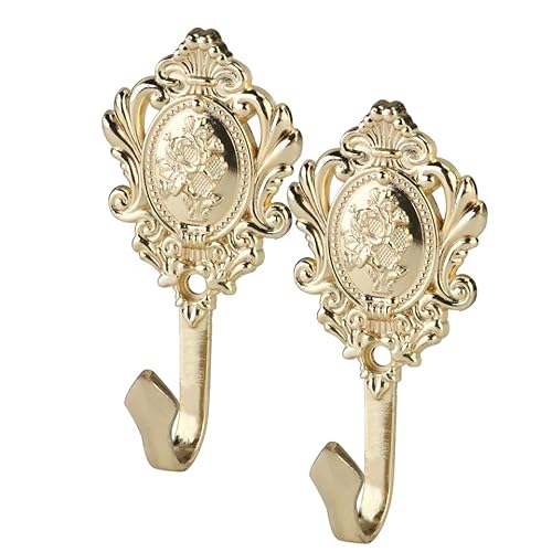 IMIKEYA 2 Stück Vorhang Raffhalter Gold, Vintage Wand Gardinenhalter Metall Vorhang Raffhalter Gardinenhaken Wand Vorhänge Raffhalter für Hause Wohnzimmer IMIKEYA 2 Stück Vorhang Raffhalter Gold, Vintage Wand Gardinenhalter Metall Vorhang Raffhalter Gardinenhaken Wand Vorhänge Raffhalter für Hause Wohnzimmer von IMIKEYA