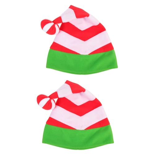 IMIKEYA 2 Stück Weihnachtsmütze Warm Gestreift Rot Grün Weihnachtskappe Für Party Kostüm Unisex Erwachsene IMIKEYA 2 Stück Weihnachtsmütze Warm Gestreift Rot Grün Weihnachtskappe Für Party Kostüm Unisex Erwachsene von IMIKEYA