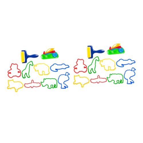 IMIKEYA 20 Stück Farbenfrohe Tonform -Set Für Backen Party Hey Modellieren Cartoon-Form DIY Formen Cartoonformen Formen für Handwerk Plastik Zufällige Farbe von IMIKEYA