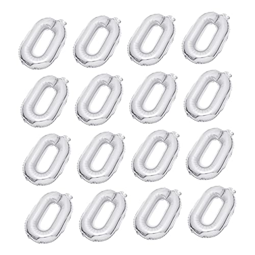 IMIKEYA 20 Stück Folienballons groß Luftballons mit silberner Kette Helium-Geburtstagsballons zahlen luftballon Party-Ballon- hängender Ballon Aluminiumfolie Silver IMIKEYA 20 Stück Folienballons groß Luftballons mit silberner Kette Helium-Geburtstagsballons zahlen luftballon Party-Ballon- hängender Ballon Aluminiumfolie Silver von IMIKEYA