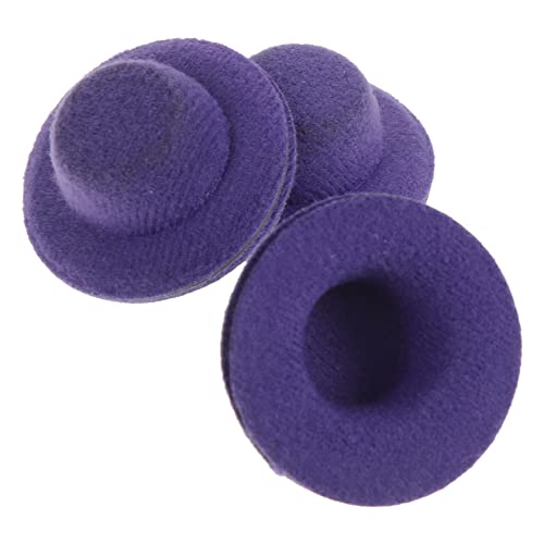 IMIKEYA 20 Stück Hut Zubehör winzig Hut für kleine Puppe Mini Cowgirl Party doll Accessories verkleidungsaccessoires Puppenhut für Verkleidung Plastikhüte austauschbare Hüte Violett von IMIKEYA