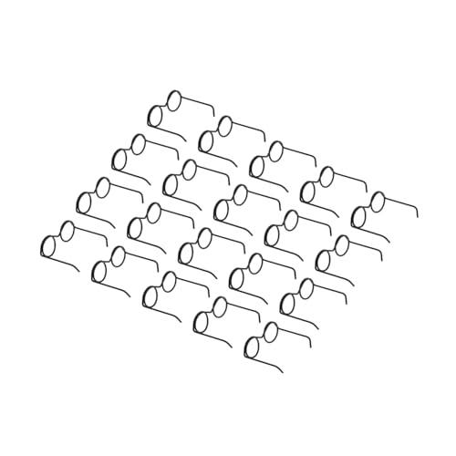 IMIKEYA 20 Stück Mini-Brille Mini-Puppen Puppenhaus-miniaturen Gläser Minibrille Für Puppen Zubehör Für Die Puppenherstellung Puppe Sonnenbrille Winzige Brille Black Metall von IMIKEYA