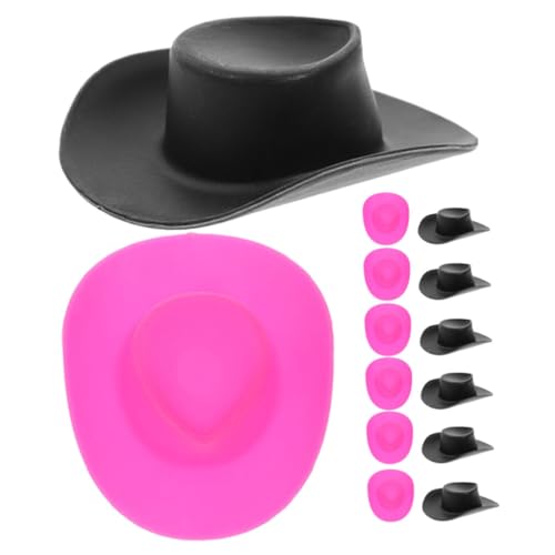 IMIKEYA 20 Stück Spielzeugpuppenhut Dolly Plüsch Cowgirl Mini Kleine Hüte Für Puppen Austauschbare Puppenhüte Kleiner Hut Zarte Kleine Hüte Entzückende Hüte Hut Für Puppen Plastik Rosy von IMIKEYA