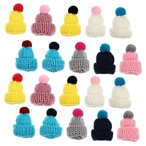 IMIKEYA 20 Stück Strickmützen Austauschbare Puppenhüte für DIY Bastelprojekte Farbenfrohe Dekoration für Weihnachten Festliche Anlässe und Kreative Bastelideen Zufällige IMIKEYA 20 Stück Strickmützen Austauschbare Puppenhüte für DIY Bastelprojekte Farbenfrohe Dekoration für Weihnachten Festliche Anlässe und Kreative Bastelideen Zufällige von IMIKEYA