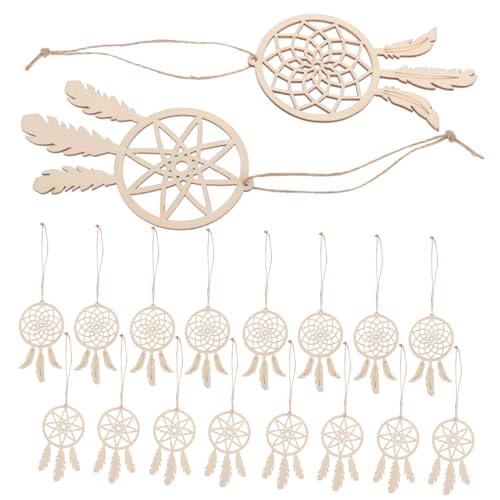 IMIKEYA 20 Stück Teiliges Holz Dreamcatcher DIY Runde Unbemalte Holzscheiben Boho Wanddeko mit Quasten Nachhaltige Schlafzimmer Hängedekoration für Kreative Bastelprojekte IMIKEYA 20 Stück Teiliges Holz Dreamcatcher DIY Runde Unbemalte Holzscheiben Boho Wanddeko mit Quasten Nachhaltige Schlafzimmer Hängedekoration für Kreative Bastelprojekte von IMIKEYA