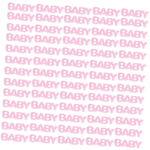 IMIKEYA 200 Stück Konfetti Zur Taufe Groovig Kursiv Dekorationen Jubiläum Neon-partyzubehör Planke Partytaschen Henne Bausatz Streamer Mini Girlande Konfetti-tüten Punkt Harz Rosa von IMIKEYA