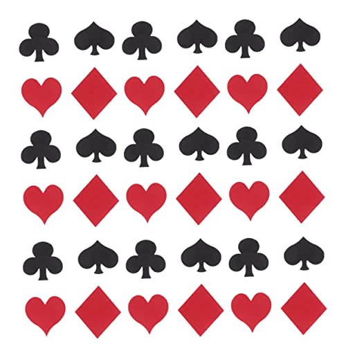 IMIKEYA 200Stücke Poker Konfetti für Partys Designs für Events Geburtstagsfeiern Bars und Junggesellenabschiede Robustes Papier Vielseitig Einsetzbar von IMIKEYA