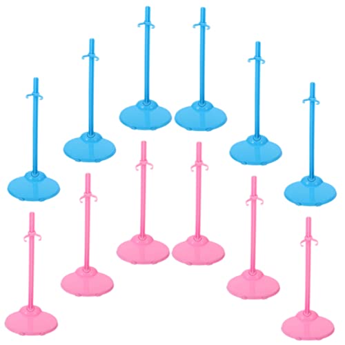 IMIKEYA 24 Stück Figurenhalter Steht Stand Stützständer für Puppen Zubehör für Babypuppen realistisch Träger unser Actionfigurenständer Puppenständer Plastik von IMIKEYA