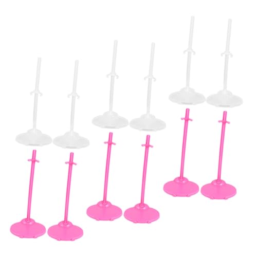 IMIKEYA 24 Stück Puppenständer Clip Puppen Puppenstützgestelle Kleiner Puppenständer Mädchen Reborn Puppenfigurenständer Puppenhalter Organizer Puppenständer Puppenhalterungen Kunststoff von IMIKEYA
