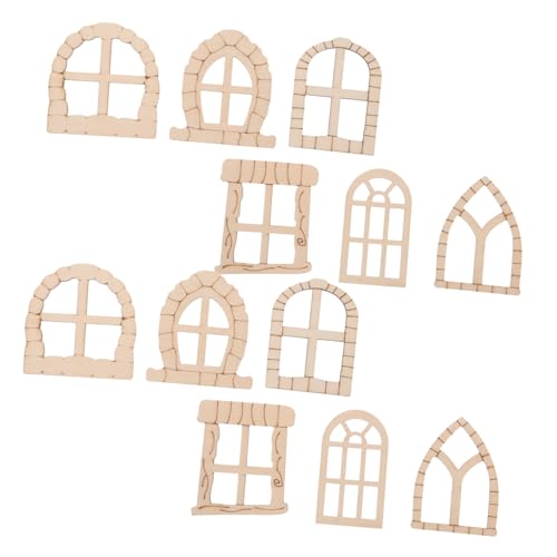 IMIKEYA 25stücke Teiliges Set Unbehandeltem Holz Für Fenster Und Türen Für DIY-projekte Im Feengarten Garten-Dekoration Und Kreative Bastelarbeiten Im Freien Für Miniaturgärten von IMIKEYA
