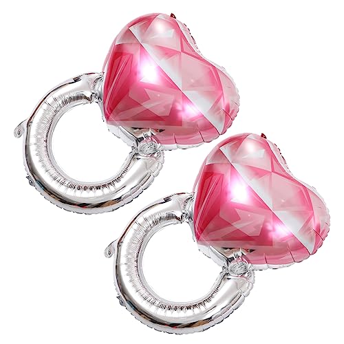 IMIKEYA 2Stücke Folienballon Diamantring Hochzeit Ballons Für Verlobung Und Romantische Partydekoration Für Hochzeiten Und Jubiläen IMIKEYA 2Stücke Folienballon Diamantring Hochzeit Ballons Für Verlobung Und Romantische Partydekoration Für Hochzeiten Und Jubiläen von IMIKEYA