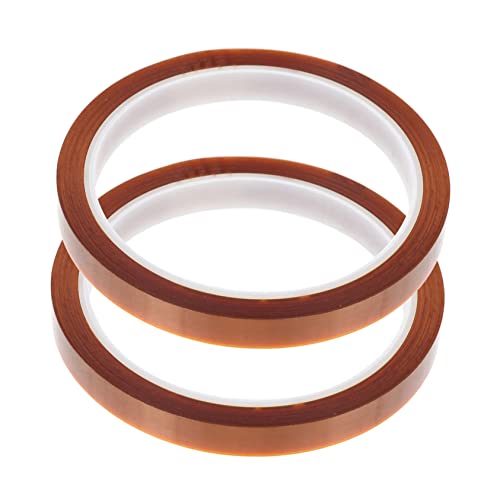 IMIKEYA 2Stücke Hitzebeständiges Band Hochtemperatur Klebeband für Sublimationsdruck Elektronik Isolierung Starke Viskosität Langlebig Feuchtigkeitsbeständig von IMIKEYA