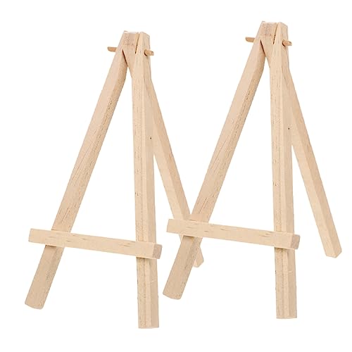IMIKEYA 2Stücke Mini Holz Staffeleien Zusammenklappbare Tisch Displayständer für Karten Kleine Bilder und Fotos für Hochzeiten Partys und Kunstklassen von IMIKEYA