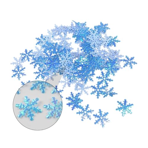 IMIKEYA 2Taschen Weihnachtliche Schneeflocken Konfetti Blaue Dekoration für DIY Weihnachtsfeiern zum Streuen für Festliche Atmosphären IMIKEYA 2Taschen Weihnachtliche Schneeflocken Konfetti Blaue Dekoration für DIY Weihnachtsfeiern zum Streuen für Festliche Atmosphären von IMIKEYA