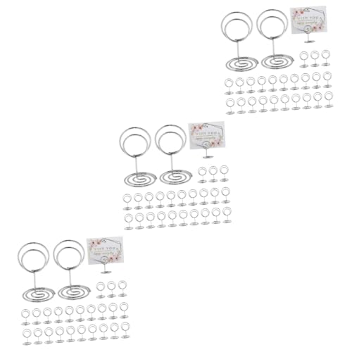 IMIKEYA 3 Sätze Geschäftskartenhalter Tisch Name Fotohalter Ort Memo -clip Memo -halter -clip Hochzeitsschildhalter Karteikartenhalter Inhaber Einer Bürokarte Metall Silber 50 Stück * 3 IMIKEYA 3 Sätze Geschäftskartenhalter Tisch Name Fotohalter Ort Memo -clip Memo -halter -clip Hochzeitsschildhalter Karteikartenhalter Inhaber Einer Bürokarte Metall Silber 50 Stück * 3 von IMIKEYA