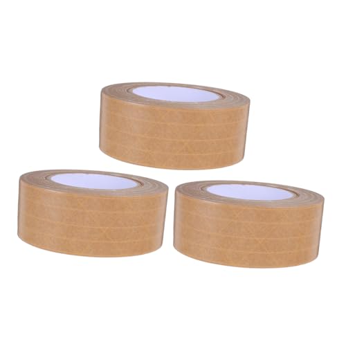 IMIKEYA 3 Stück Beschreibbares Wasseraktiviertes Kraftpapier Klebeband Verstärktes Braunes Verpackungsklebeband für Sicheres Versenden und Verpacken für Kartonversiegelung und IMIKEYA 3 Stück Beschreibbares Wasseraktiviertes Kraftpapier Klebeband Verstärktes Braunes Verpackungsklebeband für Sicheres Versenden und Verpacken für Kartonversiegelung und von IMIKEYA